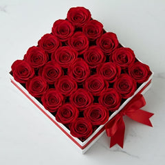 Elegant box flower arrangement by Chits Floral House