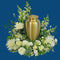 Elegant urn floral arrangements by Chits Floral House