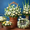 Funeral flower basket collection by Chits Floral