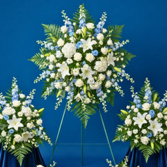 Elegant funeral lawn spray arrangement Philippines