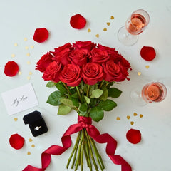 Romantic flower bouquet by Chits Floral House