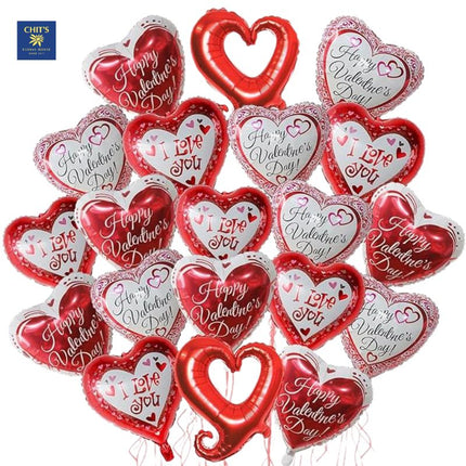 Happy Valentine's 18 Inch Foil Balloon for Romantic Flower Gifts