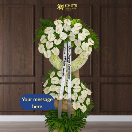 Heavenly Light Standing Wreath