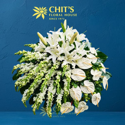 Serene Horizon Casket Spray