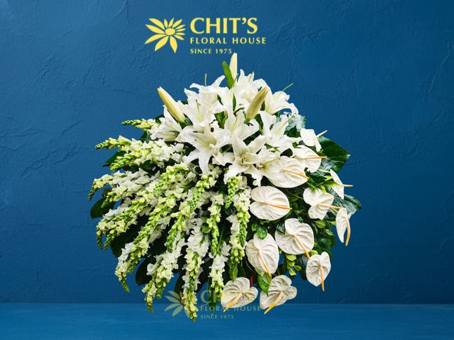 Serene Horizon Casket Spray