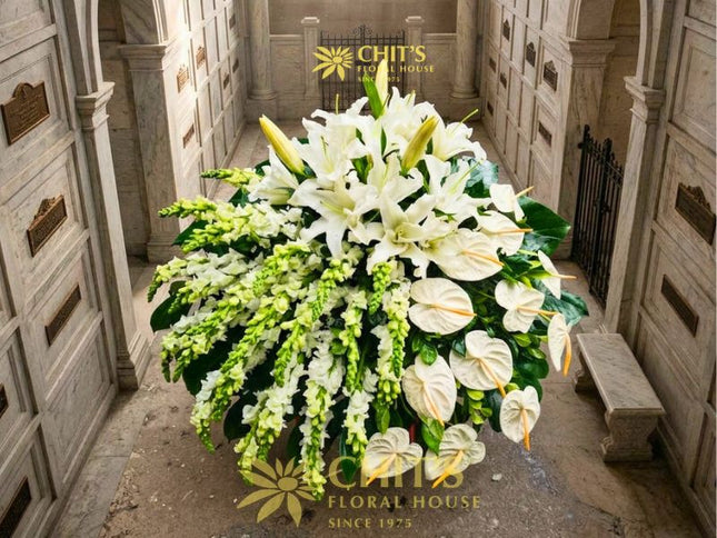 Serene Horizon Casket Spray