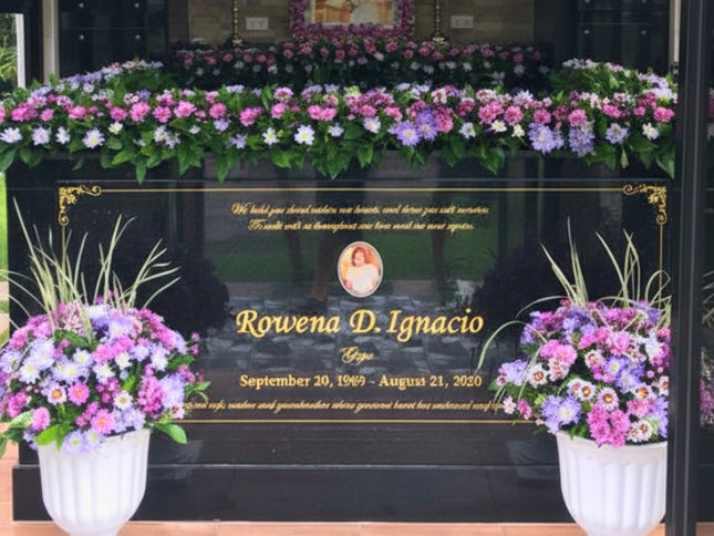 Turnkey Mausoleum Floral Set-Up