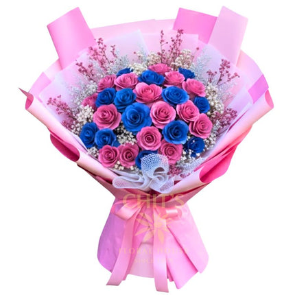 Infinite Rose Gala 27 inch wooden and dried rose bouquet