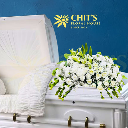 Majestic Grace Casket Spray funeral flowers Chits Floral House Philippines