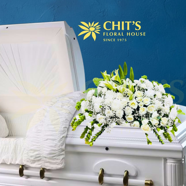 Majestic Grace Casket Spray funeral flowers Chits Floral House Philippines
