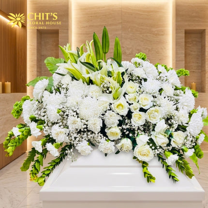 Majestic Grace Casket Spray funeral flowers Chits Floral House Philippines