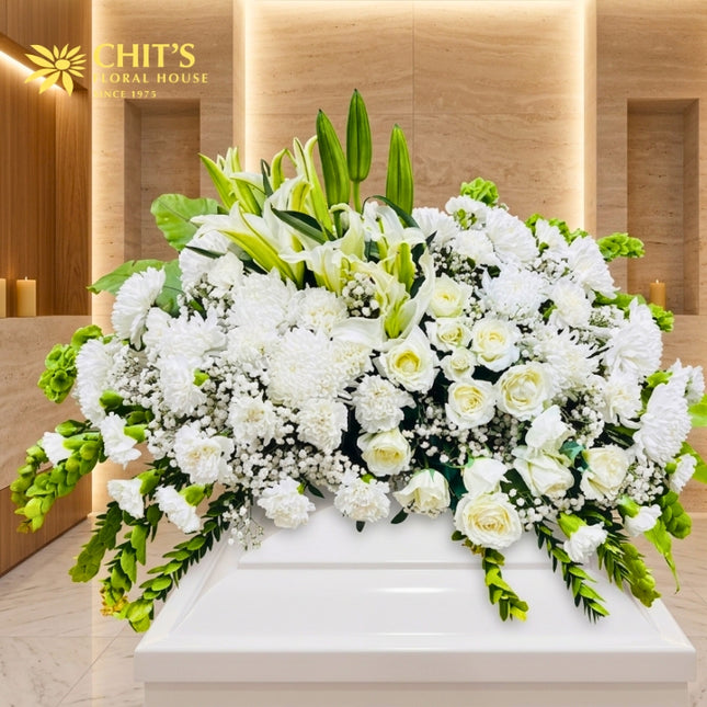 Majestic Grace Casket Spray funeral flowers Chits Floral House Philippines