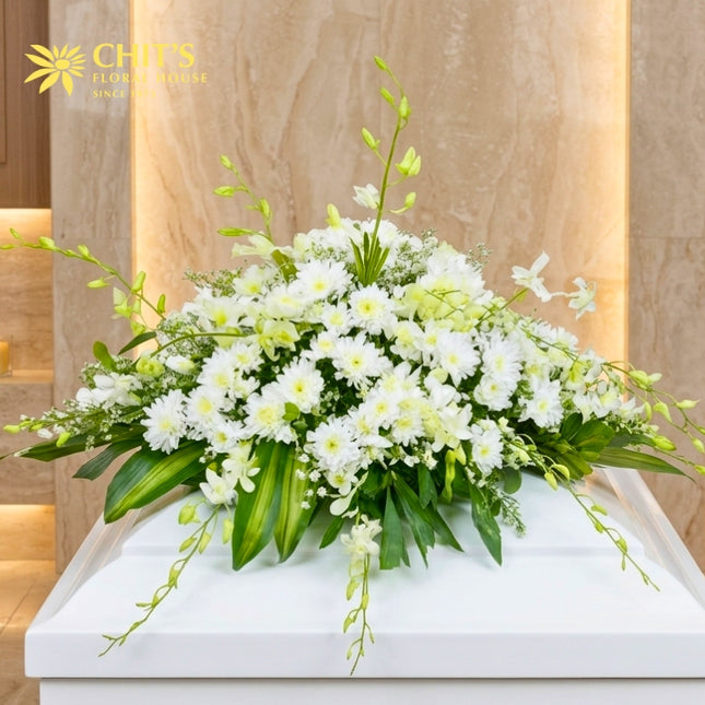 Orchid and Radus Majestic Tribute funeral flowers Chits Floral House Philippines