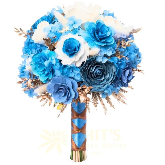 preserved rose wedding bouquet