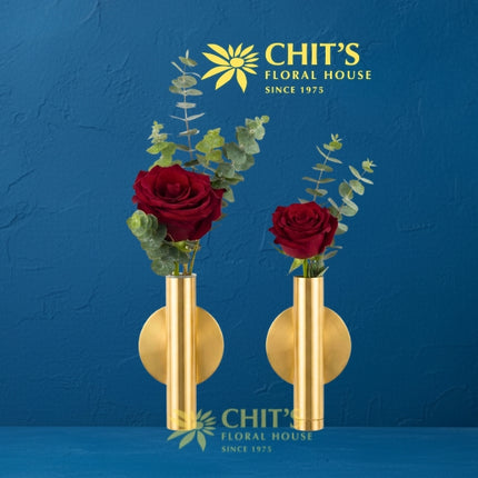Pure Devotion | Red Rose Columbarium Wall Arrangement