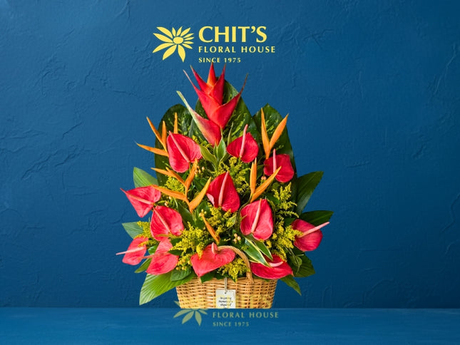 Eternal Paradise – Tropical Heliconia Sympathy Tribute