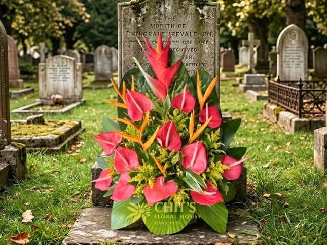 Eternal Paradise – Tropical Heliconia Sympathy Tribute