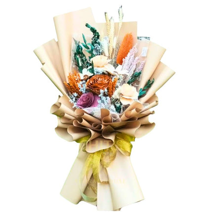 Wildwood Preserve dried flower bouquet with imported accents